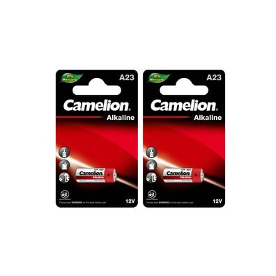 2x Camelion A 23 Batterie 12 V A23 23A LR23A MN21 LR23 Alkaline