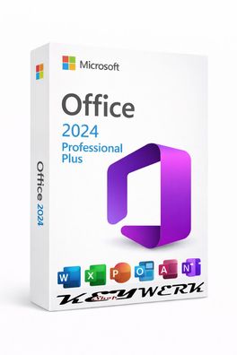 Microsoft Office 2024 Professional Plus | Pro | Vollversion | 1PC | Kein Abo