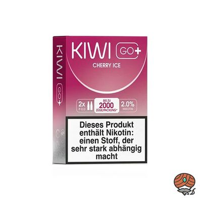 KIWI GO+ POD Cherry Ice 20mg/ml Nikotin à 2 Pods