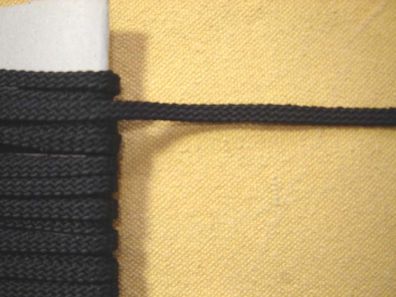 seidiges Flecht Band schwarz Breite 0,7 cm Soutage WB 98