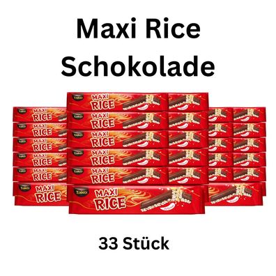 33x Maxi Rice Schokoriegel Knusper Reis