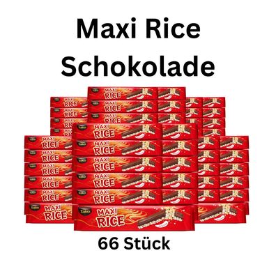 66x Maxi Rice Schokoriegel Knusper Reis
