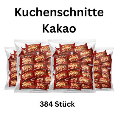 384x Tortina Kuchenschnitte Kakao Großpackung
