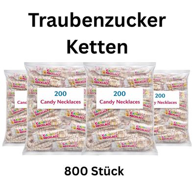 800x Traubenzucker Ketten Candy Necklace einzeln verpackt Party Großpackung