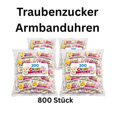 800 Traubenzucker Armbanduhren Candy Watches Party Kinder
