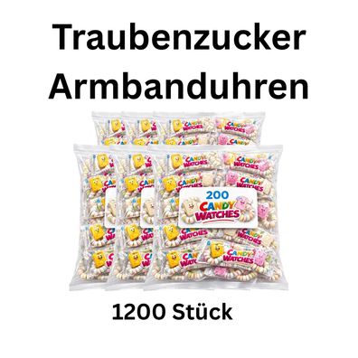 1200 Traubenzucker Armbanduhren Candy Watches Party Kinder