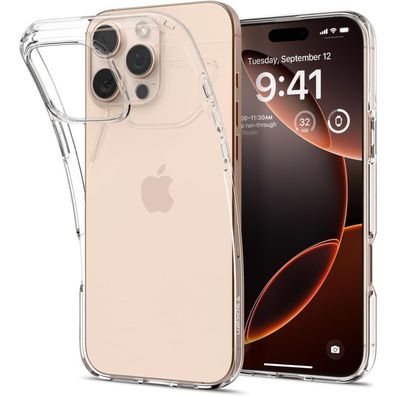 Spigen Liquid Crystal Hülle Kompatibel mit iPhone 16 Pro transparent