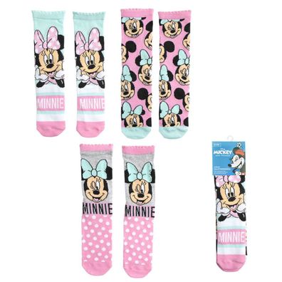 Disney Minnie Socken 3er Pack Kinder Baumwollsocken