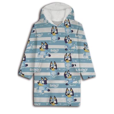 Bluey Sweat Poncho Kinder 7–14 Jahre Kuschelponcho mit Kapuze