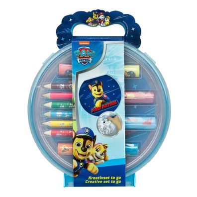 Paw Patrol Färbeset für Kinder für kreatives Malen und Basteln 16.5 × 3.8 × 20 cm