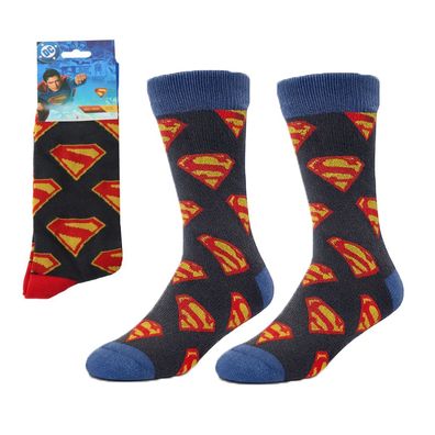 Superman Socken Ein-Paar Baumwollsocken Freizeit- und Alltagssocken 38-45