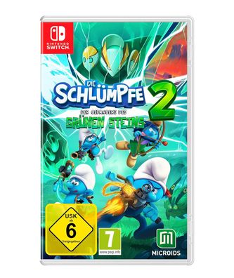 Nintendo Switch Spiel Die Schlümpfe 2 – Der Gefangene des grünen Steins - Enthält