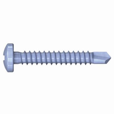 Bohrschrauben Pan-Head 4,2 x 25 Paket 100 Stück Stahl, verzinkt, blau passiviert