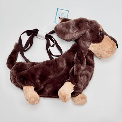 Jellycat Amuseables Otto Sausage Dog Dackel Tasche Plüsch Kuscheltier Stofftier 22 cm