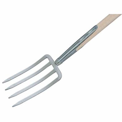 Spatengabel mit Bajonettzinken, 85 cm Eschen-T-Stiel