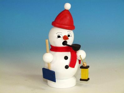 Räuchermann Schneemann mit Schneeschippe Höhe=10,5cm NEU Räuchermann Rauchmann R