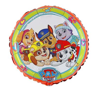 Paw Patrol Pawsome Folienballon rund 45 cm Luftballon Unicorn