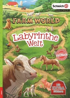 SCHLEICH® Farm World - Labyrinthe-Welt Bauernhof Tiere Stickerheft Zeitschrift