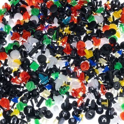 Rosfix Set Kfz-Befestigungsclips 1000 Stk – Kunststoff | 1–4 cm Länge