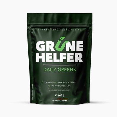Grüne Helfer Pulver | 9 Grünpflanzen & Extrakte | vegan | 240g pro Inhalt