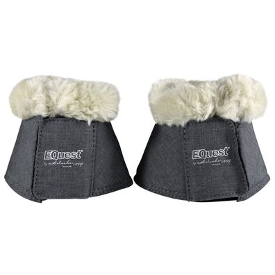 EQuest Hufglocke Melange speziell für Shettys, 2er Set - Schwarz