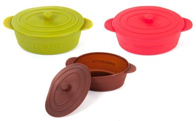 Mini Kochgeschirr Silikon Cocotte Backform Auflaufform Kasserolle 240 ml Gratin