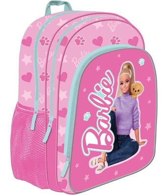 Barbie Rucksack 38 cm Backpack Schule Für Kinder Schulranzen