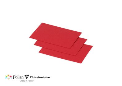 Clairefontaine Karte Mini 70x95 Pollen kirschrot