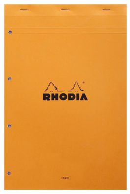 Rhodia Notbl A4 geh mperf gel lin m Rd 80Bl