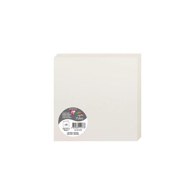 Clairefontaine Doppelkarte 160x160 hellgrau