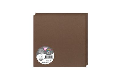 Clairefontaine Doppelkarte 160x160 braun