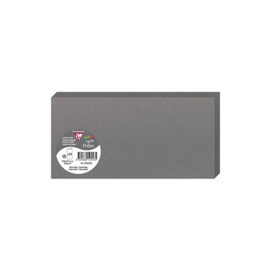 Clairefontaine Doppelkarte DL 210g dunkelgrau