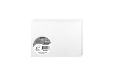 Clairefontaine Doppelkarte C6 210g perl. weiss