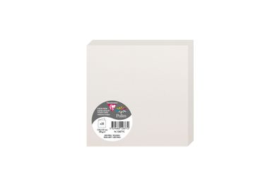 Clairefontaine Doppelkarte Pollen 135x135 hellgrau