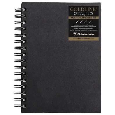 Clairefontaine Goldline Spiral A5 H 140g 64Bl elfb