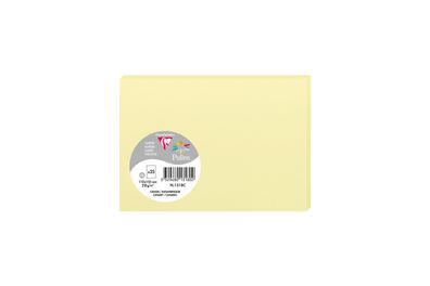Clairefontaine Karte C6 Pollen 210g kanariengelb