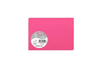 Clairefontaine Karte C6 Pollen 210g fuchsia
