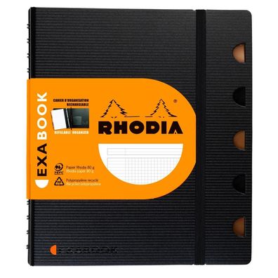 Rhodia Exabook A5 kariert integr Bind 80Bl