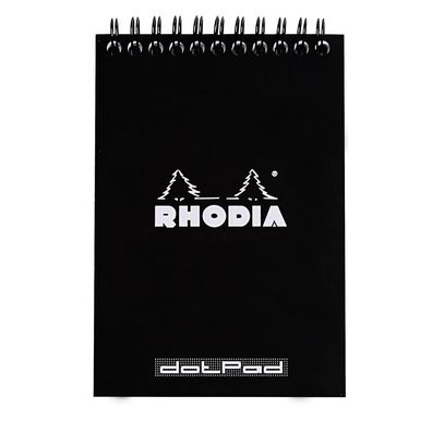 Rhodia Notizblock A6 Doppel dot 80Bl schw