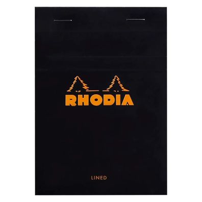 Rhodia Notizblock A6 geh lin 80Bl schw