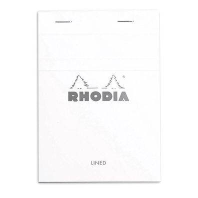 Rhodia Block Rhodia White A6 lin 80Bl