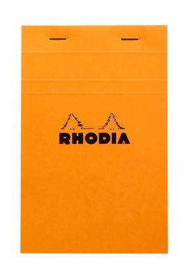 Rhodia Notizblock Rhodia 11x17 geh kar 80Bl ora