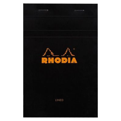 Rhodia Notizblock 110x170 geh lin 80Bl sw