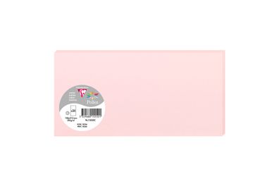 Clairefontaine Karte DL Pollen 210g rosa