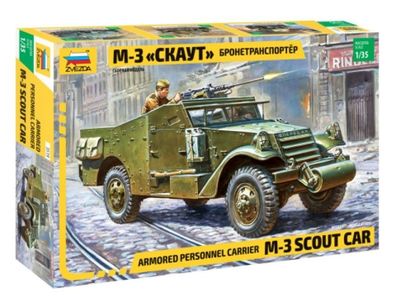 Zvezda 923519 M-3 Panzerwagen Panzer in 1:35 Zvezda 3519 Bausatz