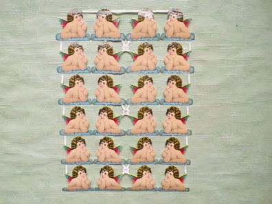 Paul Zöcke Berlin PZB 1030 1064 1082 Engel Glanzbilderbogen Scraps Chromos