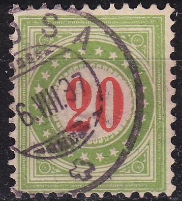 Schweiz Switzerland [Porto] MiNr 0019 II B Y N ( O/used ) [01] gelboliv