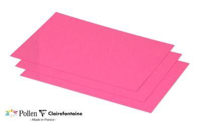 Clairefontaine Karte C5 Pollen 210g fuchsia