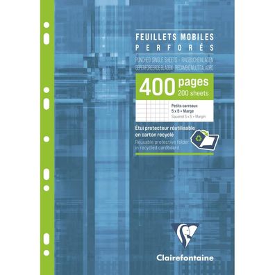 Clairefontaine Ringbucheinlagen A4 kar m Rd 200 Bl