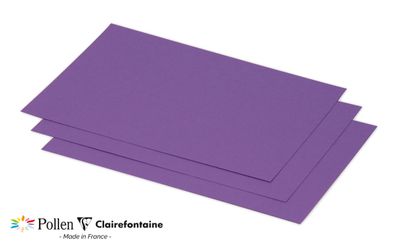 Clairefontaine Karte C5 Pollen 210g violett